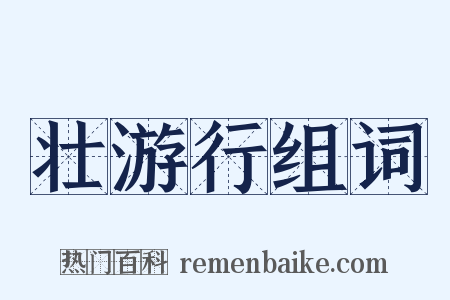 壮游行组词是什么意思的图片